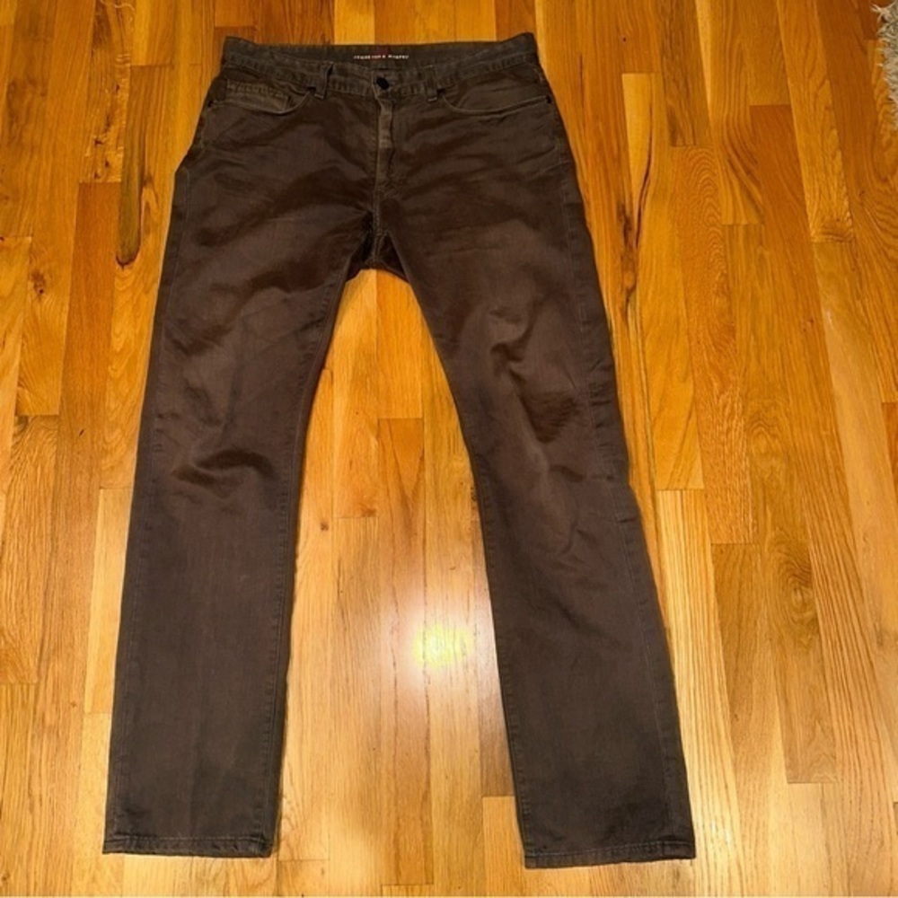Johnston Murphy Pants Men 33x32 CharcoalLimited‎ Edition Slim Fit Cotton MadeUSA